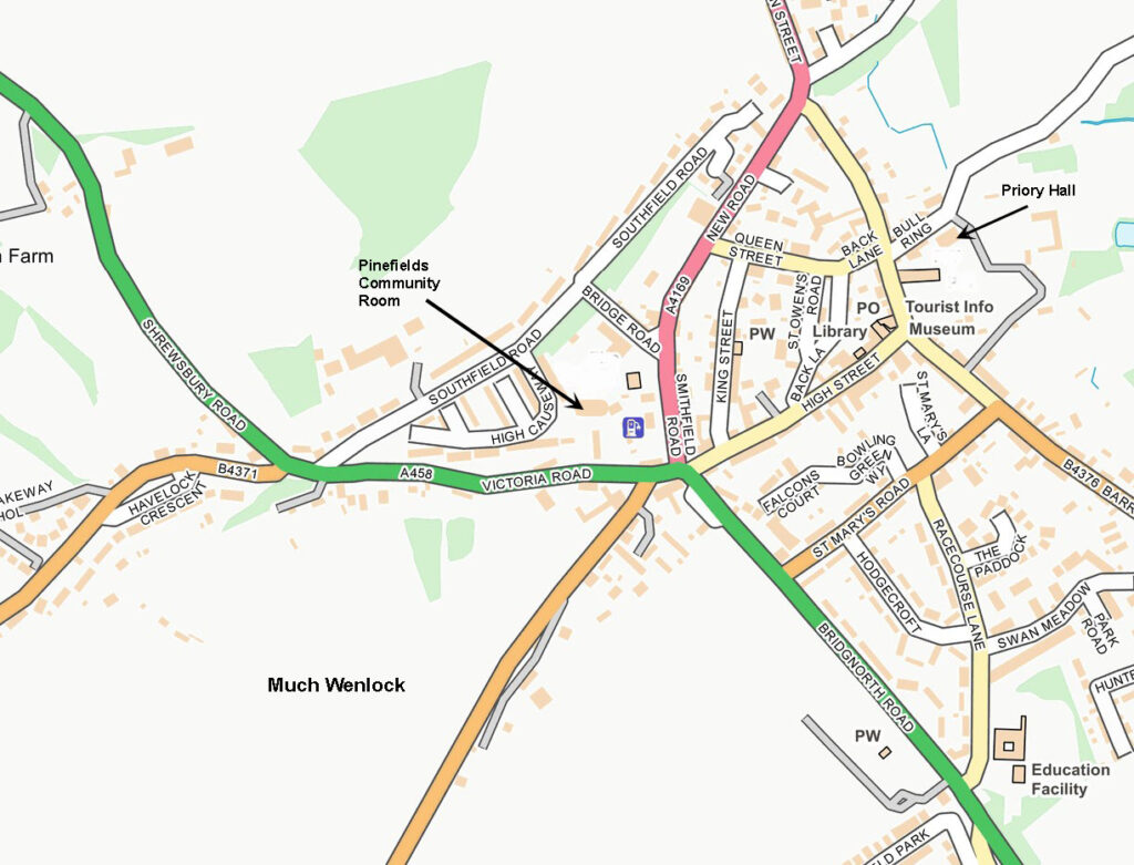 Much Wenlock Street Map